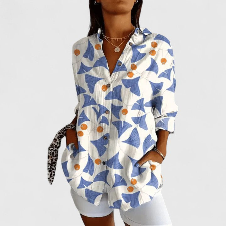 Christina  | Elegant Floral Blouse