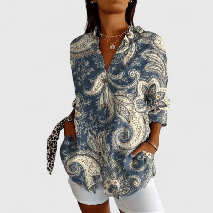 Christina  | Elegant Floral Blouse