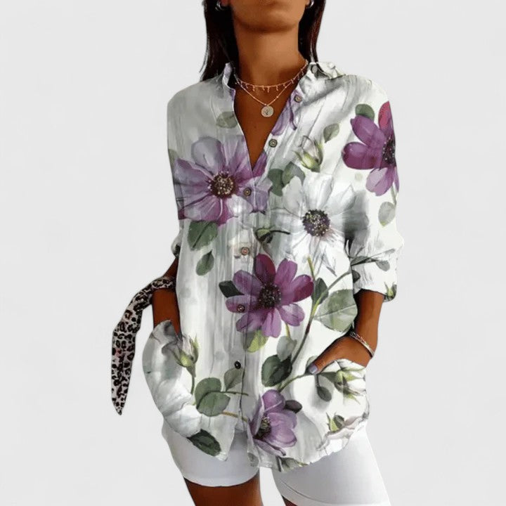 Christina  | Elegant Floral Blouse