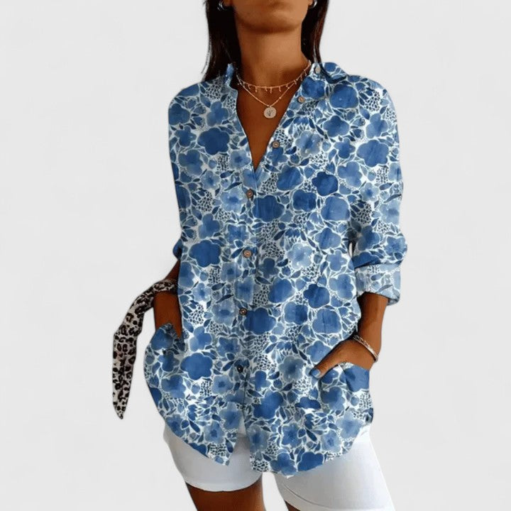 Christina  | Elegant Floral Blouse