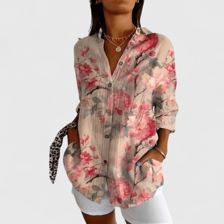 Christina  | Elegant Floral Blouse