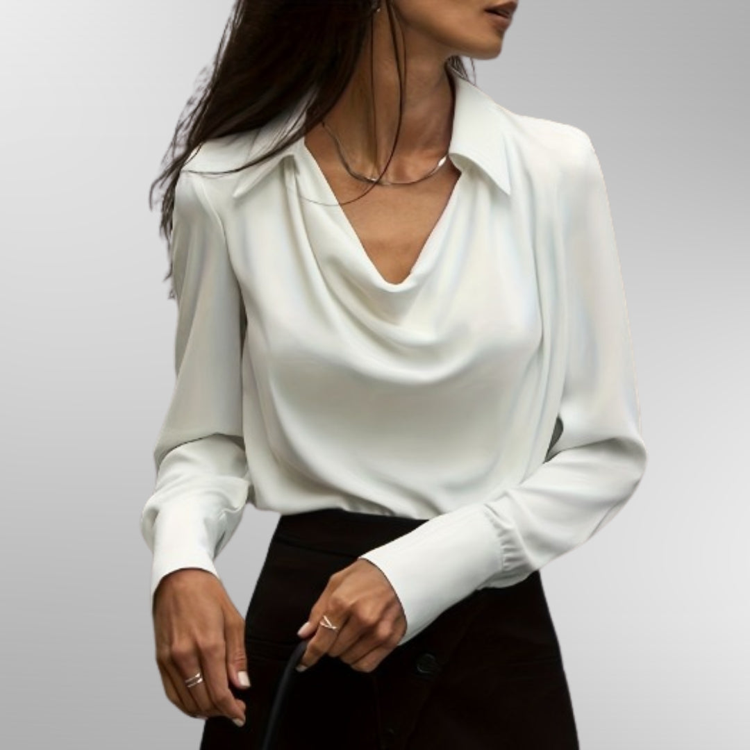 Alivia | Elegant Satin Blouse