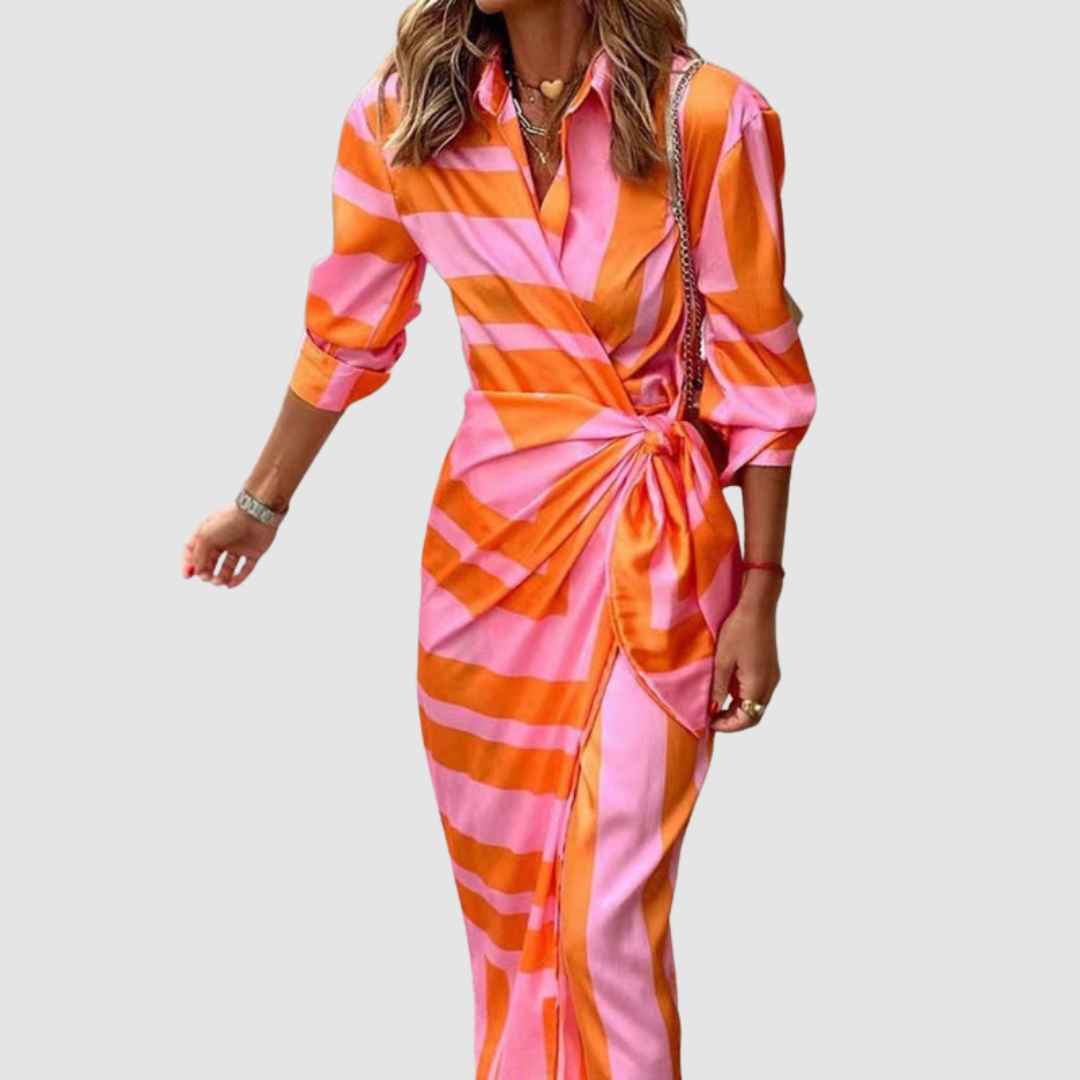 Arlissa | Elegant Striped Dress