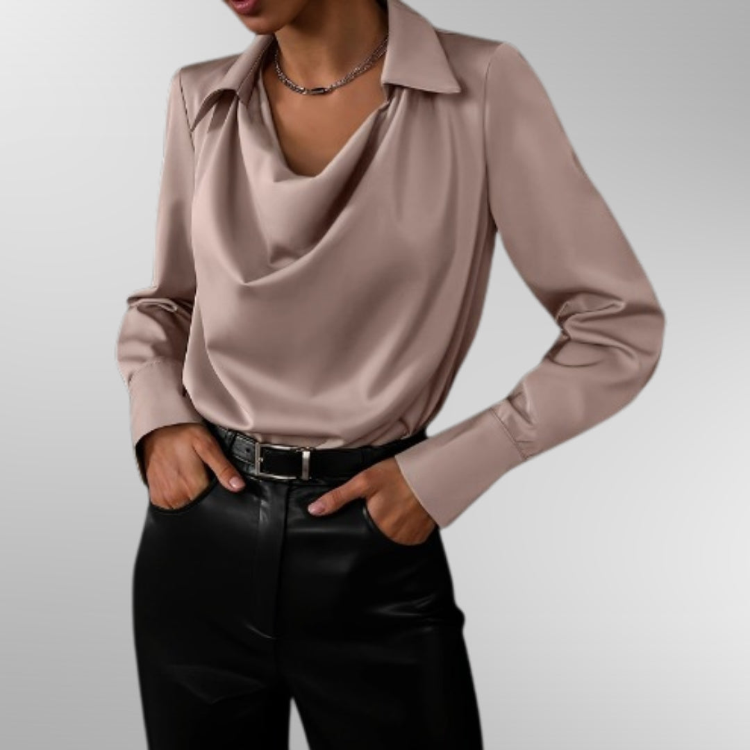 Alivia | Elegant Satin Blouse