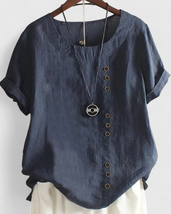 Arianne | Comfortable Short Sleeve Blouse