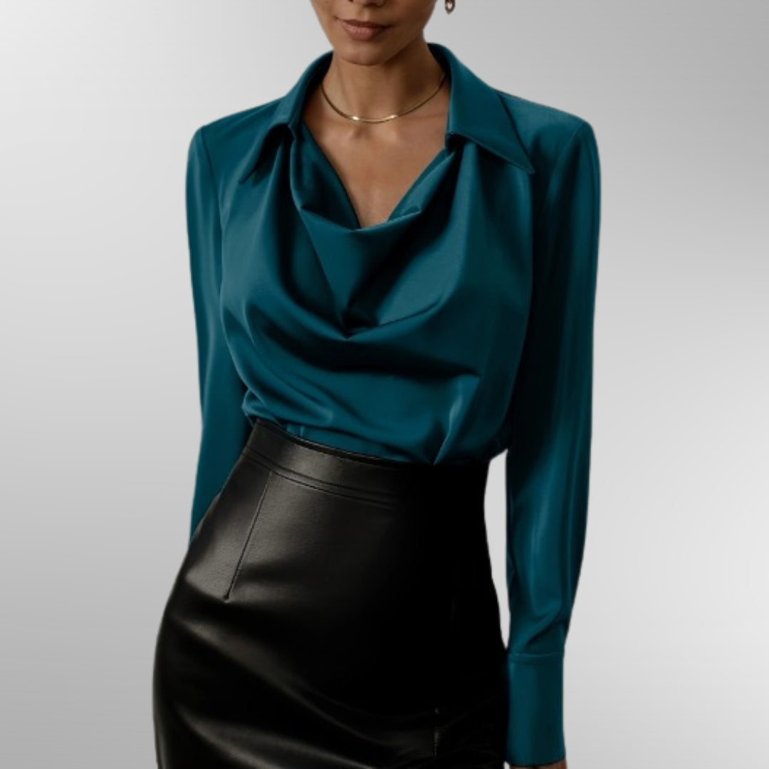 Alivia | Elegant Satin Blouse