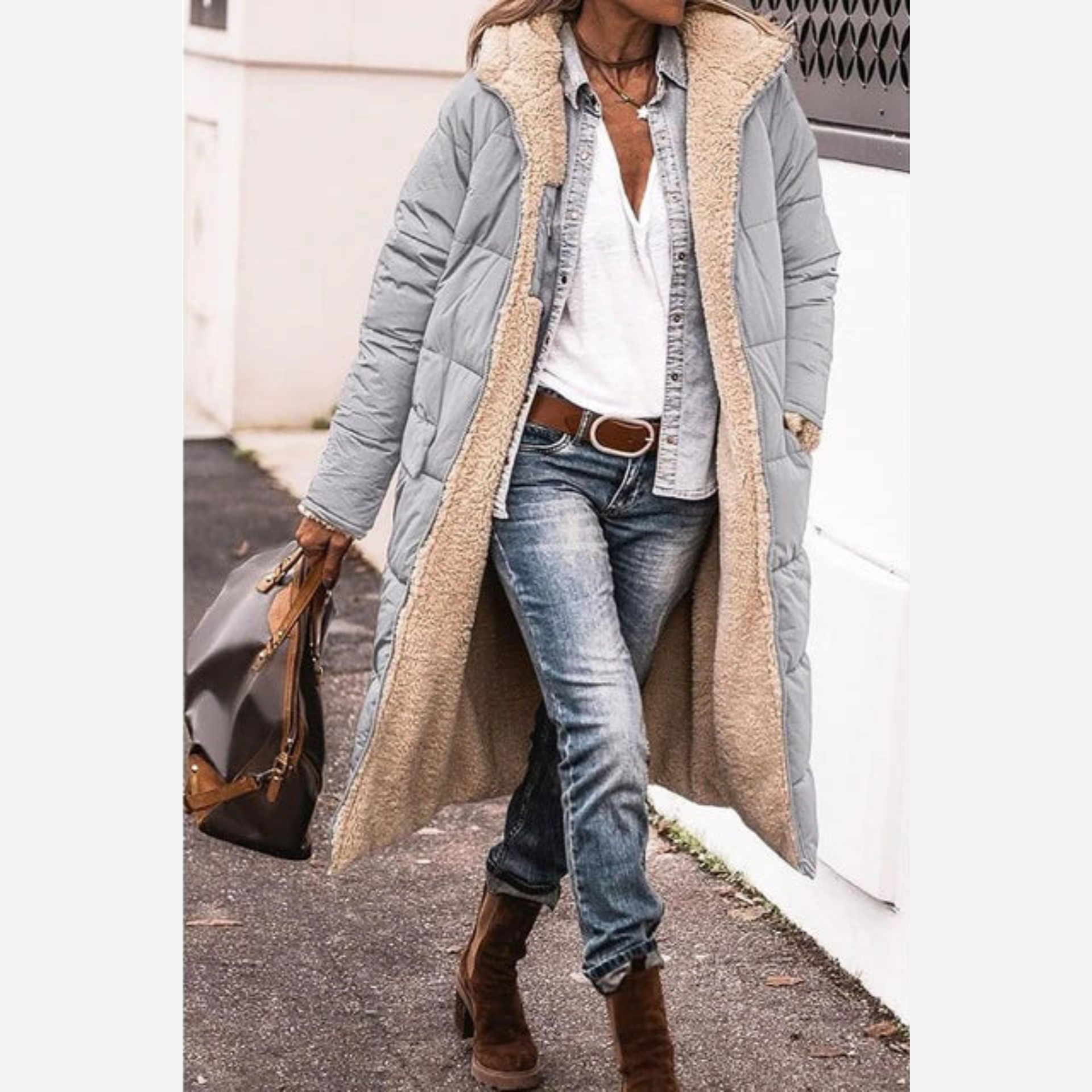 Amelia | Elegant Reversible Coat for Women