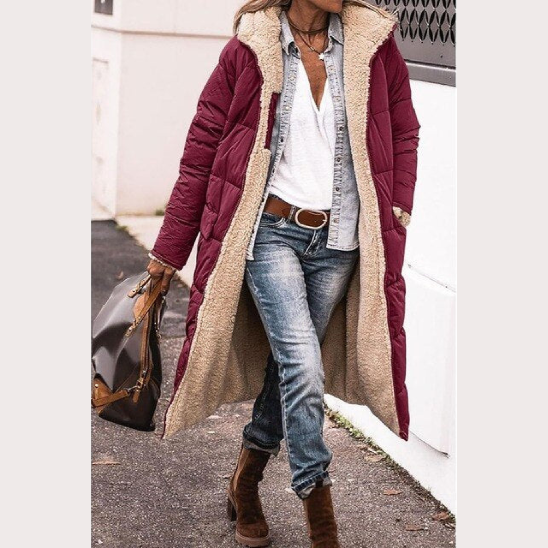 Amelia | Elegant Reversible Coat for Women