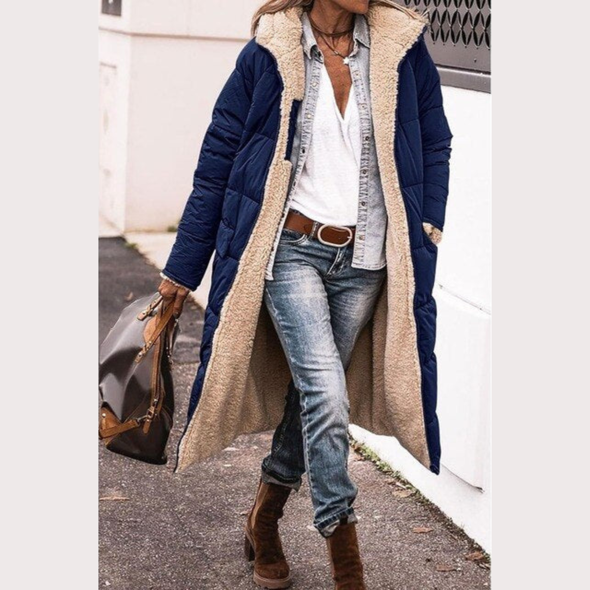 Amelia | Elegant Reversible Coat for Women