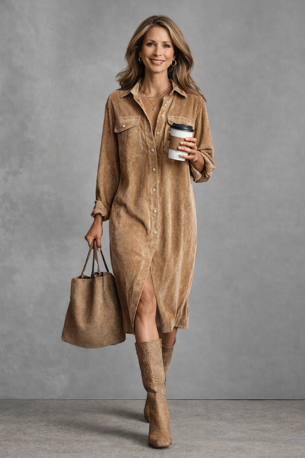 Aurovia | Flared Hem Dress