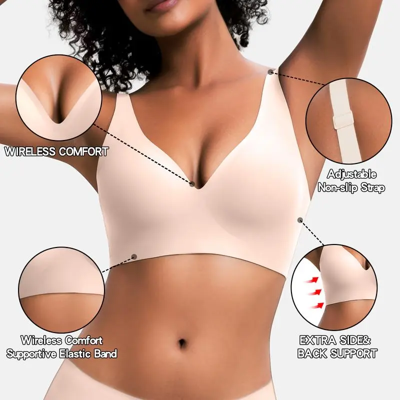 Elarisyn | Wireless v Neck Bra
