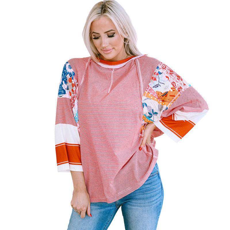 Balvessa | Patchwork Batwing Top