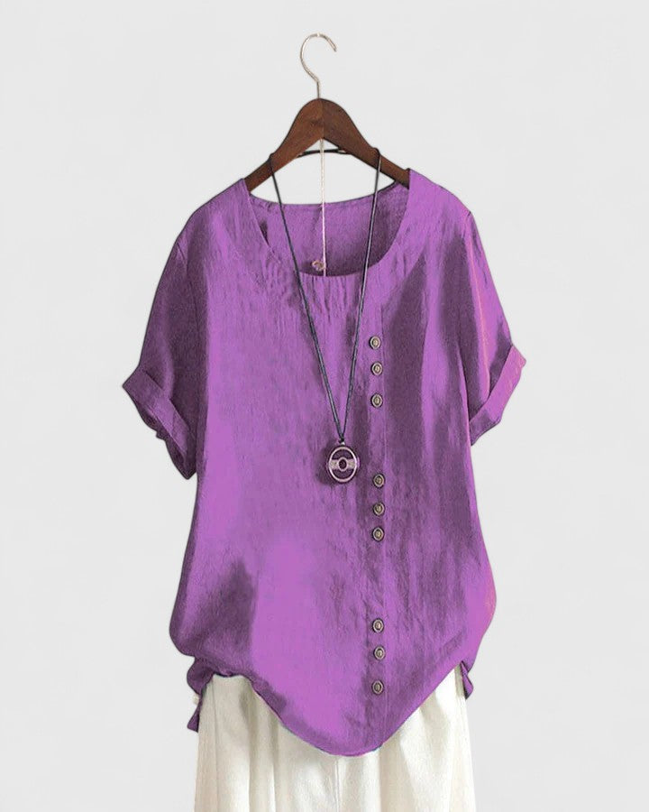 Arianne | Comfortable Short Sleeve Blouse