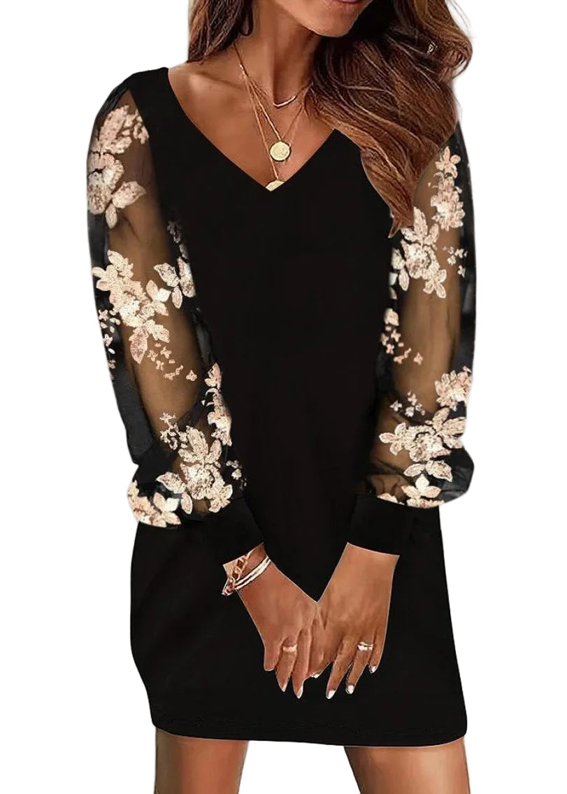 Karen | Lace Sleeved Dress