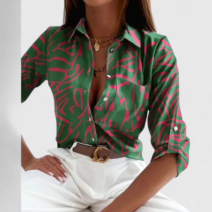 Carmen | Elegant Long Sleeve Blouse