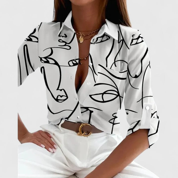 Carmen | Elegant Long Sleeve Blouse