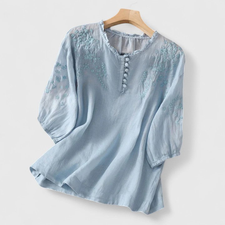 Kathleen | Elegant Button-Front Blouse