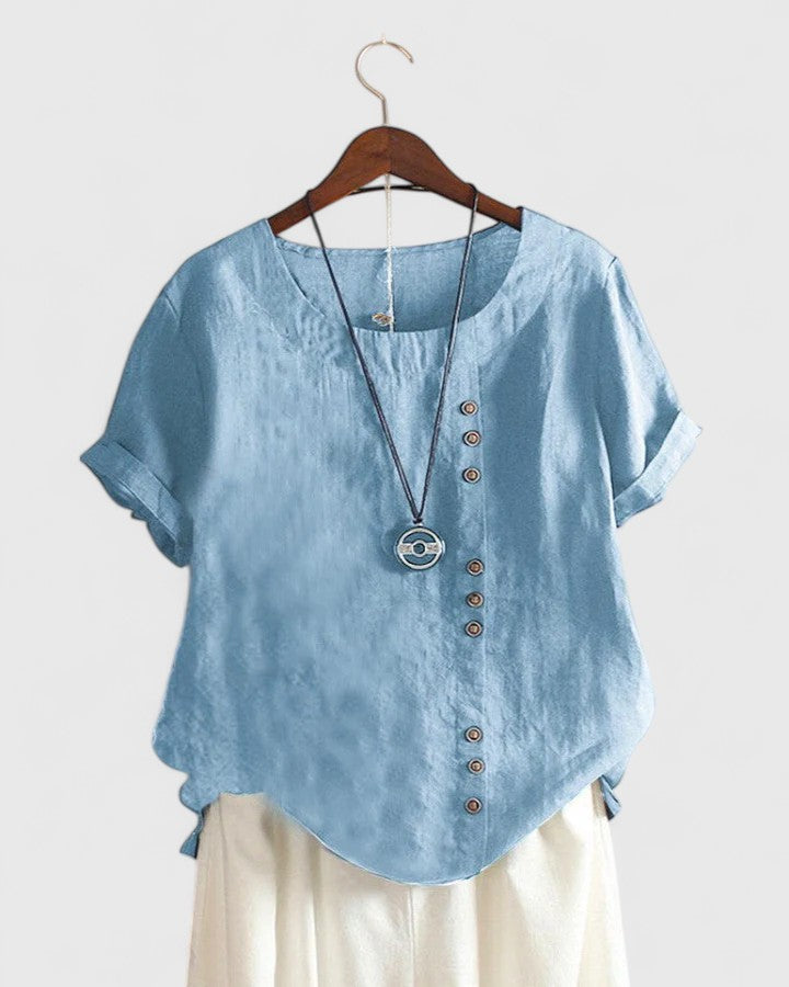 Arianne | Comfortable Short Sleeve Blouse