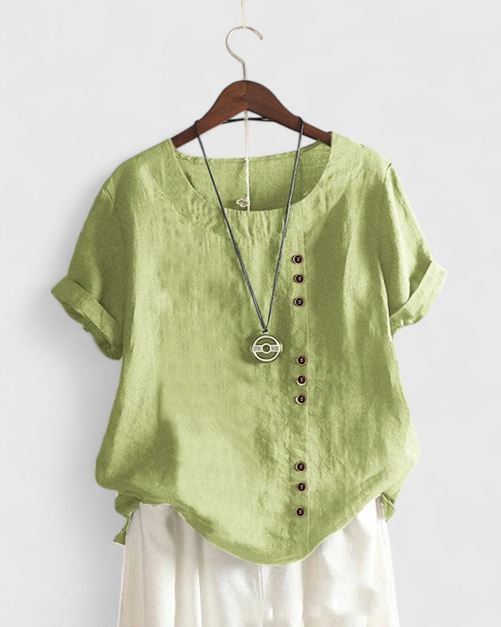 Arianne | Comfortable Short Sleeve Blouse
