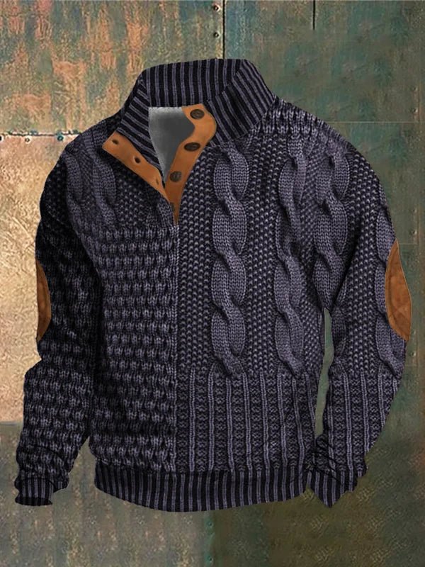 Lionel | Cozy Patterned Knit Sweater