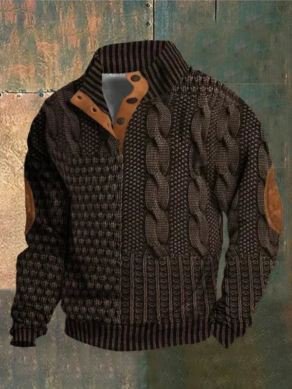 Lionel | Cozy Patterned Knit Sweater