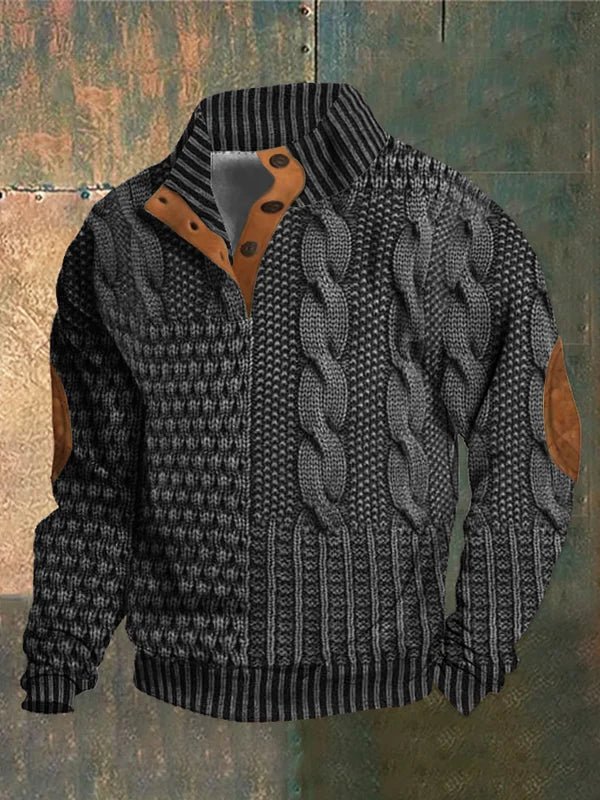 Lionel | Cozy Patterned Knit Sweater
